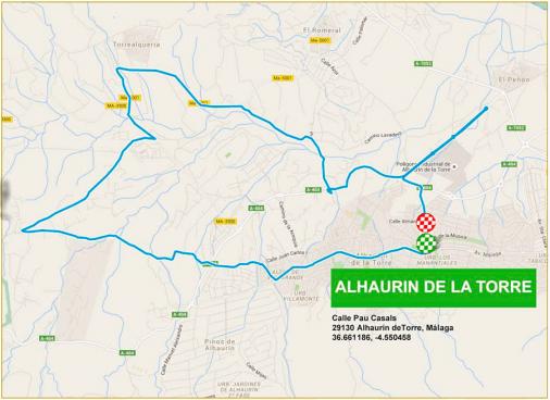 Streckenverlauf Vuelta a Andalucia Ruta Ciclista Del Sol 2016 - Etappe 4