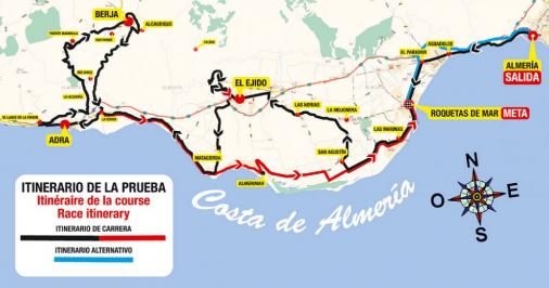 Streckenverlauf Clasica de Almeria 2016