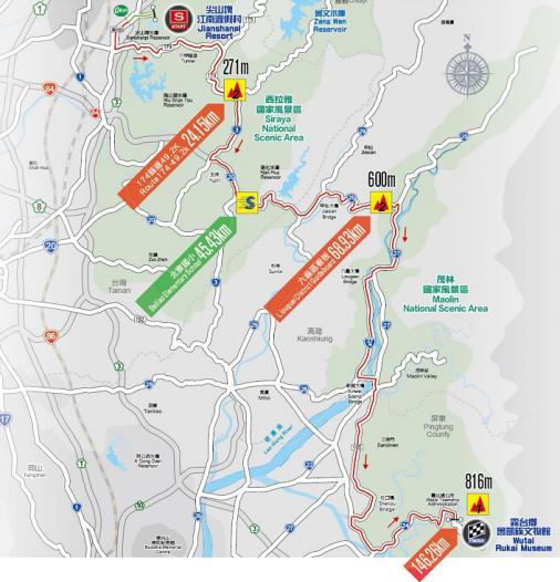 Streckenverlauf Tour de Taiwan 2016 - Etappe 5