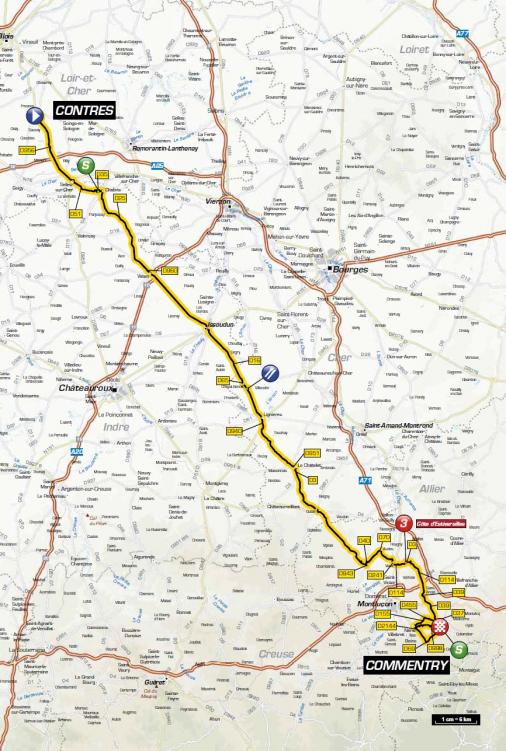 Streckenverlauf Paris - Nice 2016 - Etappe 2