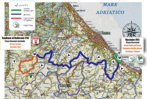 Streckenverlauf Settimana Internazionale Coppi e Bartali 2016 - Etappe 2