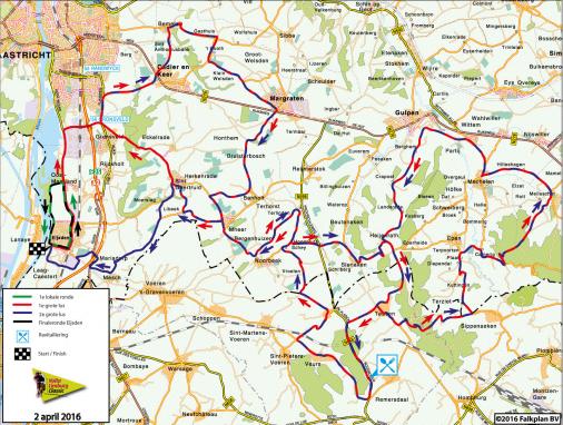 Streckenverlauf Volta Limburg Classic 2016