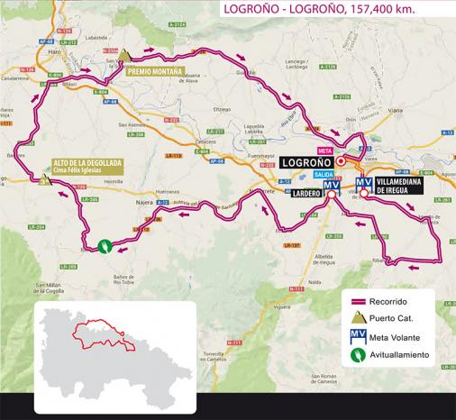 Streckenverlauf Vuelta Ciclista a La Rioja 2016
