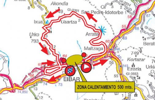 Streckenverlauf Vuelta Ciclista al Pais Vasco 2016 - Etappe 6