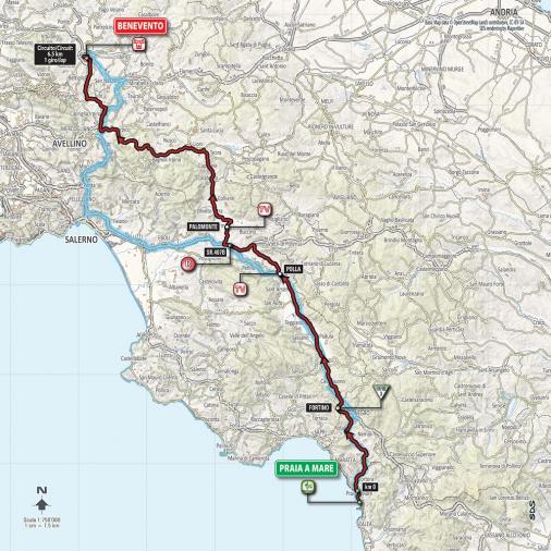 Streckenverlauf Giro d’Italia 2016 - Etappe 5
