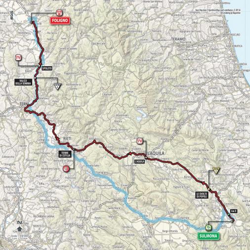 Streckenverlauf Giro d’Italia 2016 - Etappe 7