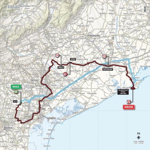 Streckenverlauf Giro d’Italia 2016 - Etappe 12