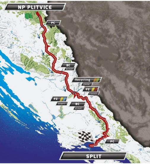 Streckenverlauf Tour of Croatia 2016 - Etappe 2