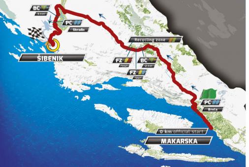 Streckenverlauf Tour of Croatia 2016 - Etappe 3