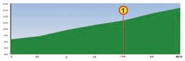 Hhenprofil Vuelta Asturias Julio Alvarez Mendo 2016 - Etappe 1, letzte 3 km