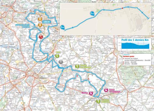 Streckenverlauf 4 Jours de Dunkerque / Tour du Nord-pas-de-Calais 2016 - Etappe 2
