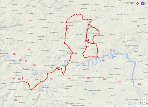 Streckenverlauf Grand Prix de la Somme Conseil Dpartemental 80 2016