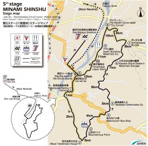Streckenverlauf Tour of Japan 2016 - Etappe 5