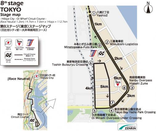 Streckenverlauf Tour of Japan 2016 - Etappe 8