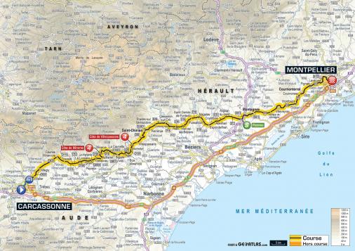 Streckenverlauf Tour de France 2016 - Etappe 11
