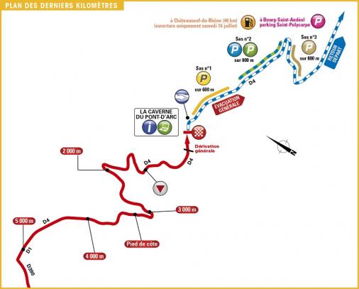 Streckenverlauf Tour de France 2016 - Etappe 13, letzte Kilometer