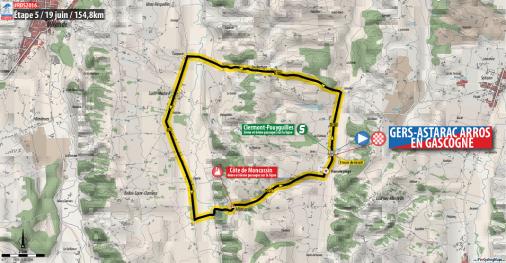 Streckenverlauf Route du Sud - la Dpche du Midi 2016 - Etappe 5
