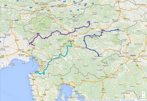 Streckenverlauf Tour de Slovnie 2016