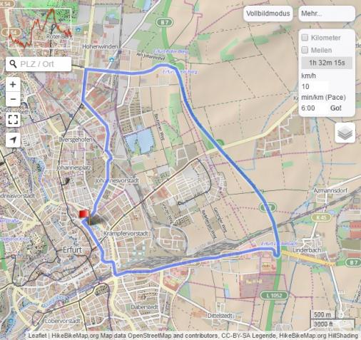 Streckenverlauf Nationale Meisterschaften Deutschland 2016 - Straenrennen