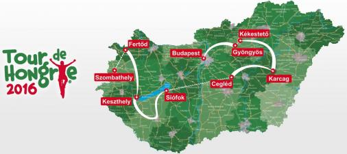 Streckenverlauf Tour de Hongrie 2016