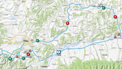 Streckenverlauf Sibiu Cycling Tour 2016 - Etappe 1