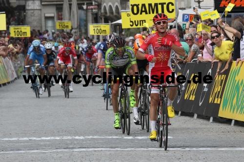 Clment Venturini gewinnt die 2. Etappe der sterreich Rundfahrt im Sprint (Foto: cyclinginside)