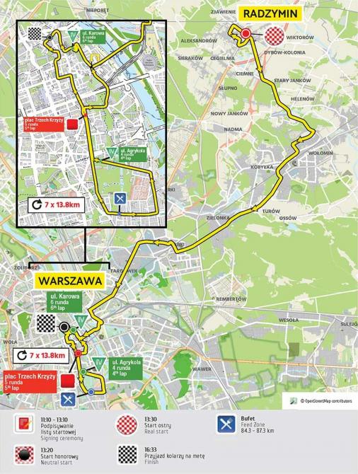 Streckenverlauf Tour de Pologne 2016 - Etappe 1