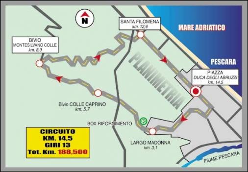 Streckenverlauf Trofeo Matteotti 2016