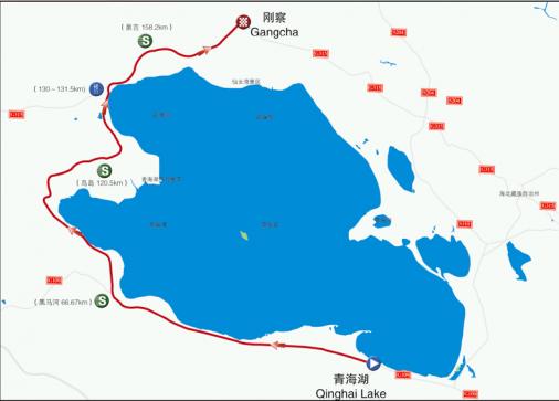 Streckenverlauf Tour of Qinghai Lake 2016 - Etappe 5