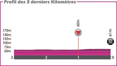 Hhenprofil VOO-Tour de Wallonie 2016 - Etappe 4, letzte 3 km