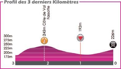 Hhenprofil VOO-Tour de Wallonie 2016 - Etappe 5, letzte 3 km