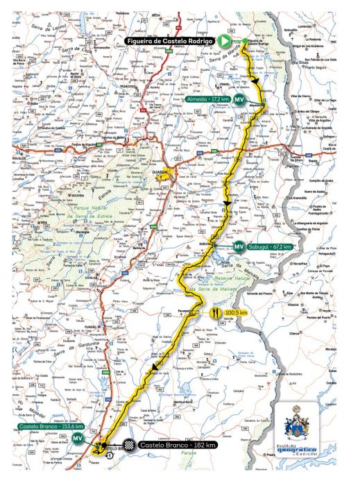 Streckenverlauf Volta a Portugal Santander Totta 2016 - Etappe 7