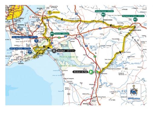 Streckenverlauf Volta a Portugal Santander Totta 2016 - Etappe 9
