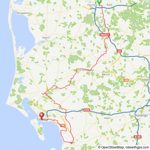 Streckenverlauf PostNord Danmark Rundt 2016 - Etappe 1