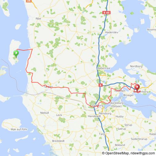 Streckenverlauf PostNord Danmark Rundt 2016 - Etappe 2