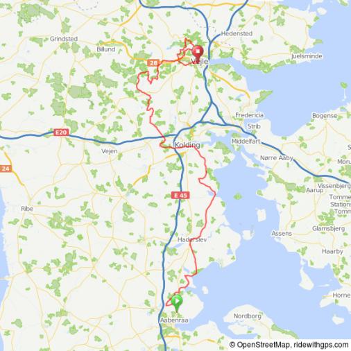 Streckenverlauf PostNord Danmark Rundt 2016 - Etappe 3