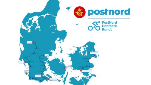 Streckenverlauf PostNord Danmark Rundt 2016