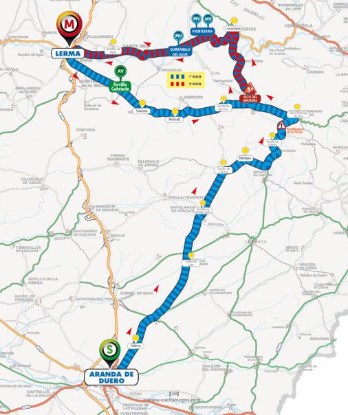 Streckenverlauf Vuelta a Burgos 2016 - Etappe 4