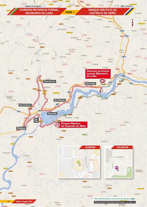 Streckenverlauf Vuelta a España 2016 - Etappe 1
