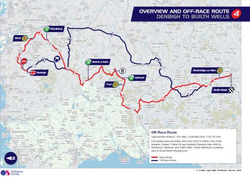 Streckenverlauf Tour of Britain 2016 - Etappe 4