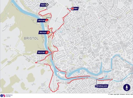 Streckenverlauf Tour of Britain 2016 - Etappe 7a