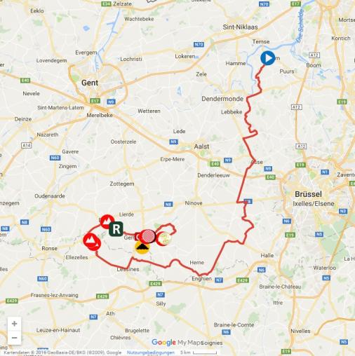 Streckenverlauf Eneco Tour 2016 - Etappe 7