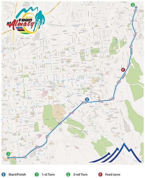 Streckenverlauf Tour of Almaty 2016