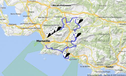 Streckenverlauf Grand Prix Cycliste la Marseillaise 2017