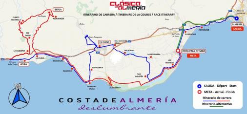 Streckenverlauf Clasica de Almeria 2017