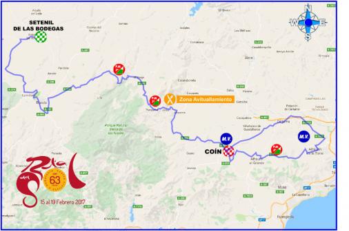 Streckenverlauf Vuelta a Andalucia Ruta Ciclista Del Sol 2017 - Etappe 5