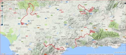 Streckenverlauf Vuelta a Andalucia Ruta Ciclista Del Sol 2017