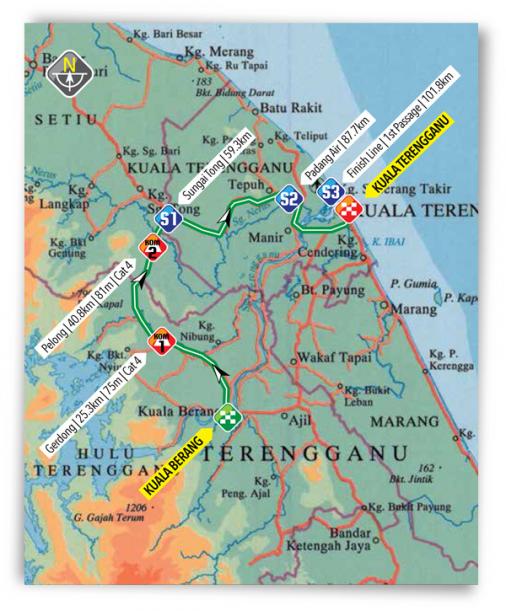 Streckenverlauf Le Tour de Langkawi 2017 - Etappe 1