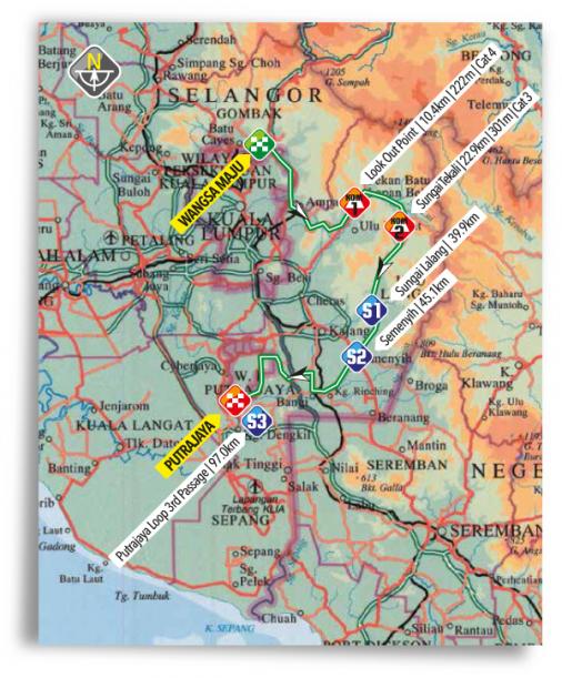 Streckenverlauf Le Tour de Langkawi 2017 - Etappe 8