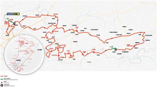 Streckenverlauf Kuurne-Brussel-Kuurne 2017